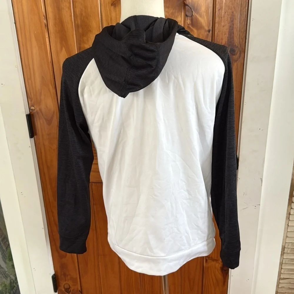 Adidas Black and White Logo Hoodie